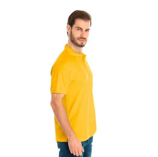 Camisa Polo Piquet Masculina Amarelo