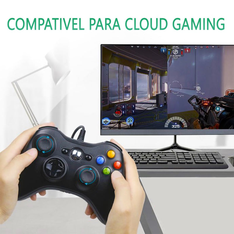 Controle Para Xbox-360 PC Slim Compatível Com Cloud Game Joystick - A055